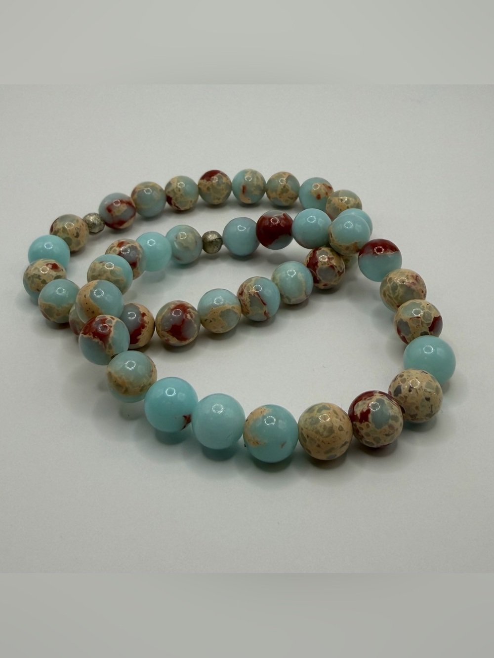 Beaded Stretchy Bracelets - Set Of 2